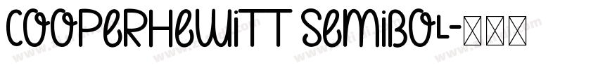 CooperHeWitt semibol字体转换